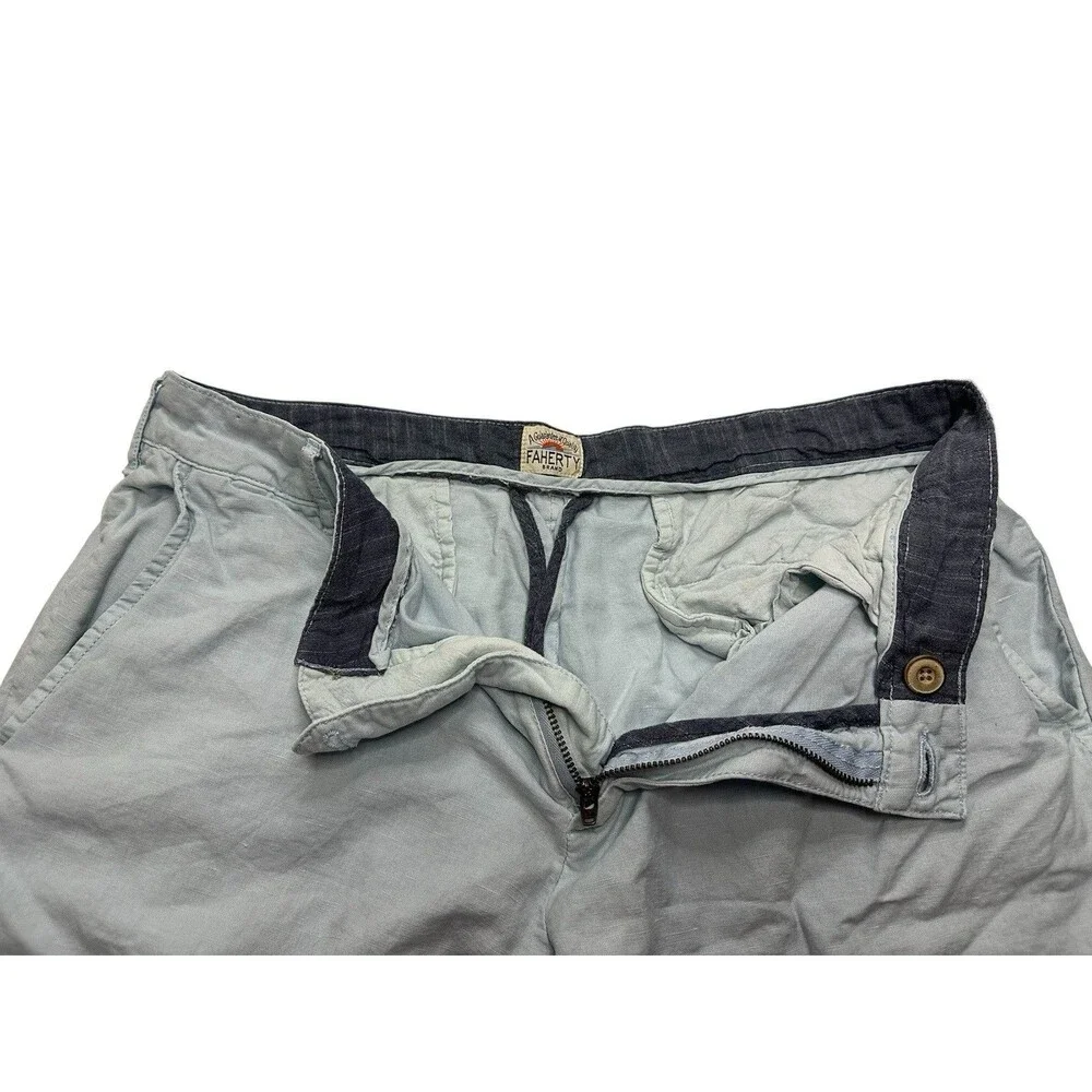 Men's Faherty Malibu Linen Shorts 8.5
